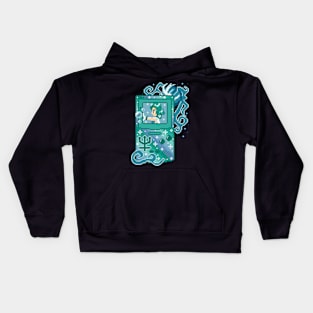 Anime Handheld Pixel Art Kids Hoodie